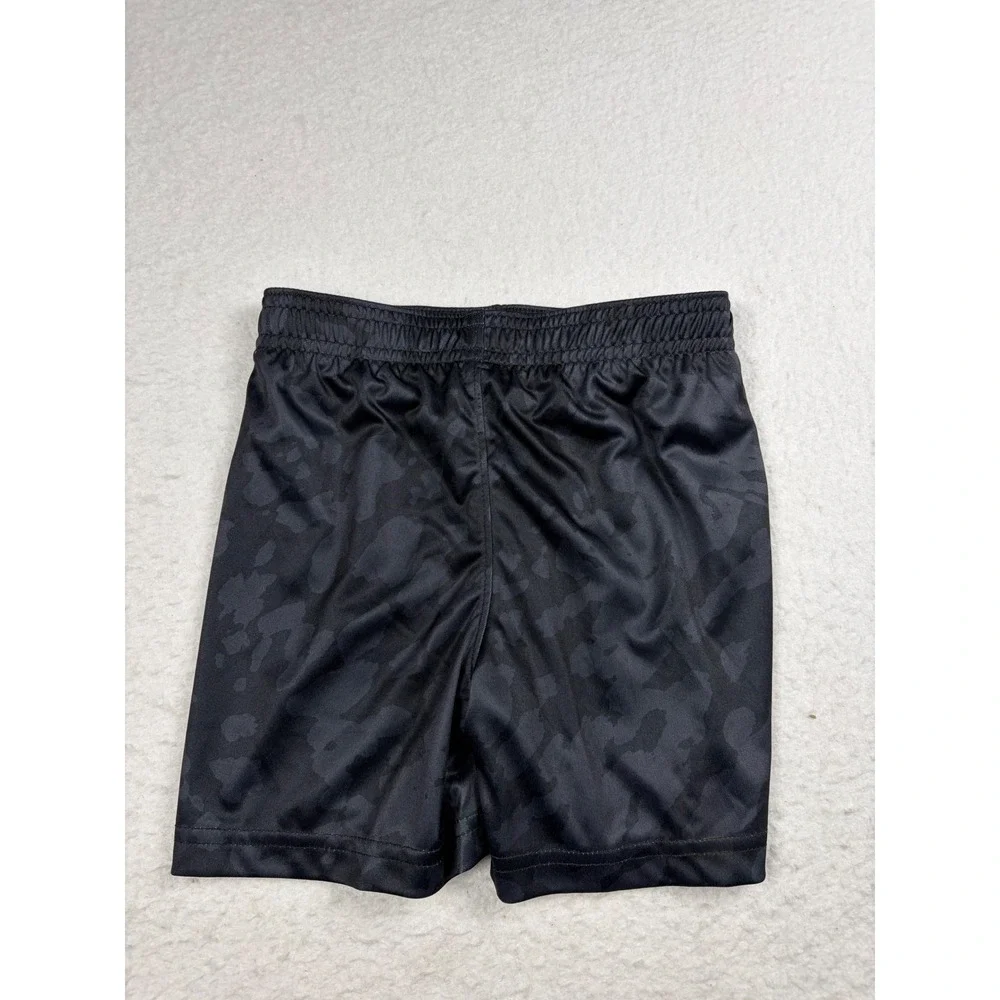 Under Armour Boys 2T Black Camo Athletic Shorts Neon Green Logo UASII27D-052
